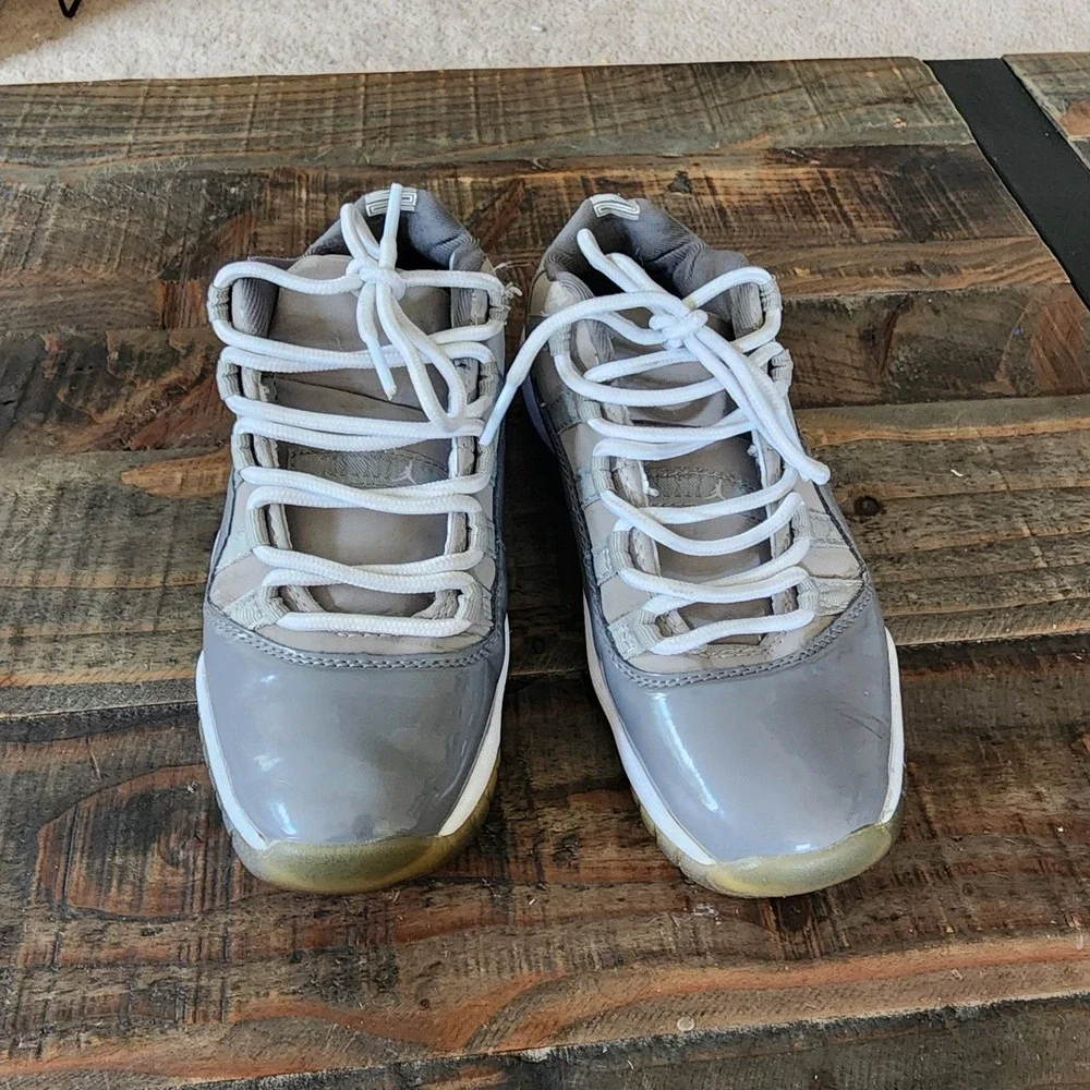 RARE🔥 Nike Air Jordan XI 11 Retro Low Cool‎ Gray Sz 5.5Y Boys Shoes 528896-003